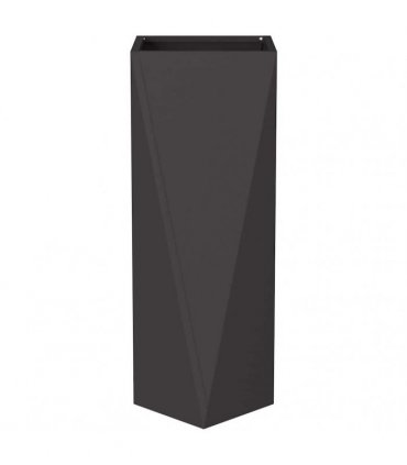 vidaXL Planter Black 30 x 30 x 75 cm Steel