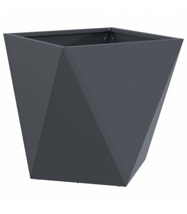 vidaXL Planter 2 pcs Anthracite 50 x 50 x 50 cm Steel