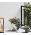 vidaXL Planter Silver 30 x 30 x 30 cm Galvanised Steel