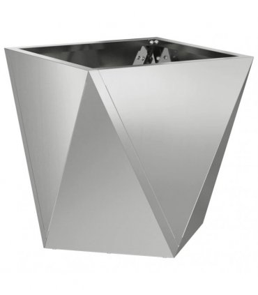 vidaXL Planter Silver 30 x 30 x 30 cm Galvanised Steel