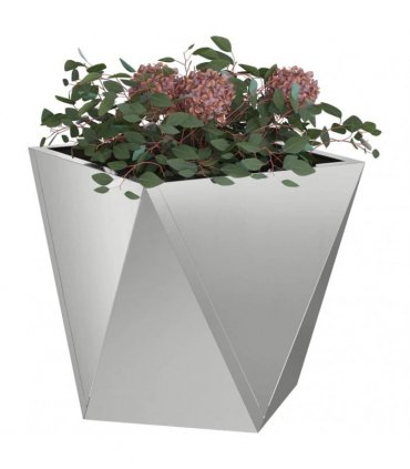 vidaXL Planter Silver 30 x 30 x 30 cm Galvanised Steel