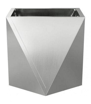 vidaXL Planter Silver 30 x 30 x 30 cm Galvanised Steel