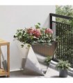 vidaXL Planter Silver 50 x 50 x 50 cm Stainless Steel