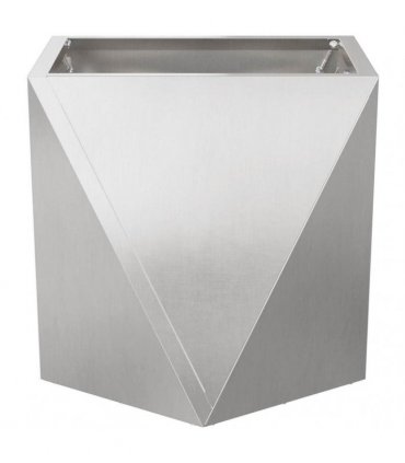 vidaXL Planter Silver 50 x 50 x 50 cm Stainless Steel