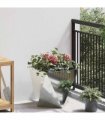 vidaXL Planter Silver 40 x 40 x 40 cm Galvanised Steel