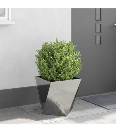 vidaXL Planter Silver 40 x 40 x 40 cm Galvanised Steel