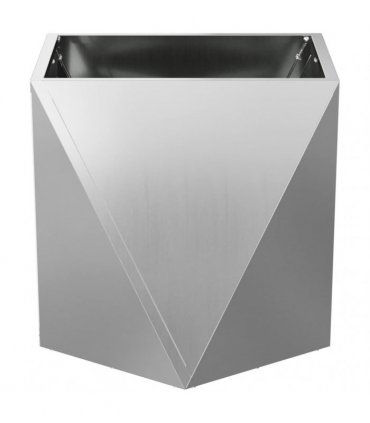 vidaXL Planter Silver 40 x 40 x 40 cm Galvanised Steel