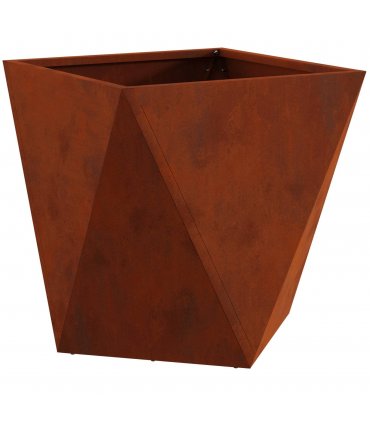 vidaXL Planter Rusty 50 x 50 x 50 cm Weathering Steel