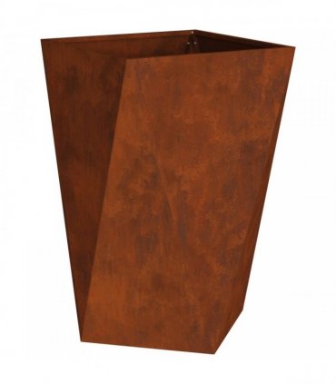 vidaXL Planter Rusty 50 x 50 x 75 cm Weathering Steel