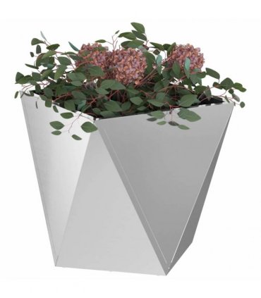 vidaXL Planter Silver 50 x 50 x 50 cm Galvanised Steel