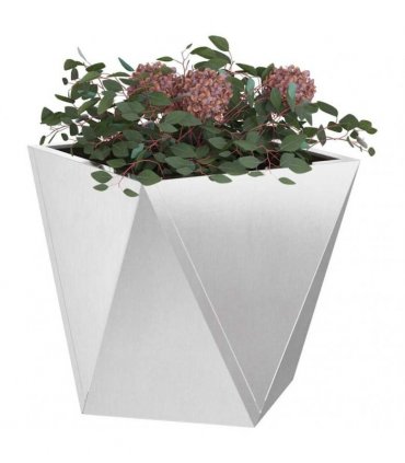 vidaXL Planter 2 pcs Silver 40 x 40 x 40 cm Stainless Steel