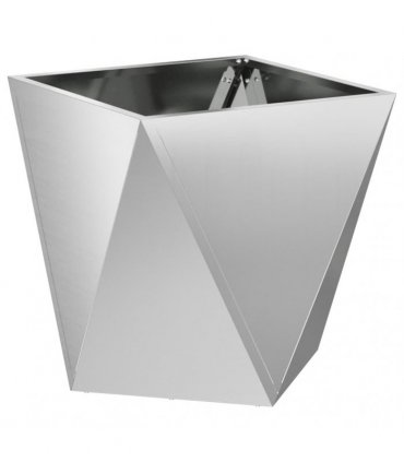 vidaXL Planter 2 pcs Silver 50 x 50 x 50 cm Galvanised Steel
