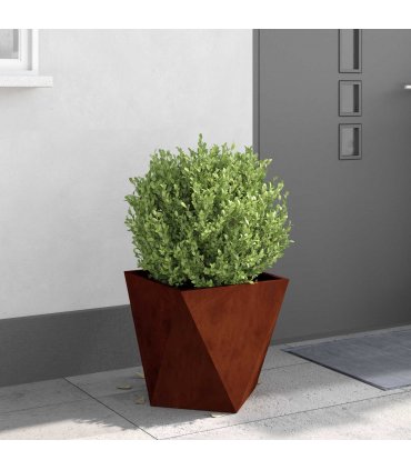 vidaXL Planter Rusty 40 x 40 x 40 cm Weathering Steel