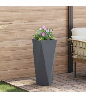 vidaXL Planter Anthracite 30 x 30 x 75 cm Steel