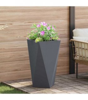 vidaXL Planter Anthracite 40 x 40 x 75 cm Steel