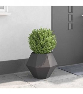 vidaXL Planter Black 50 x 50 x 40 cm Steel