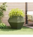 vidaXL Planter Olive Green 100 x 100 x 80 cm Steel