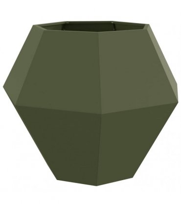 vidaXL Planter Olive Green 100 x 100 x 80 cm Steel