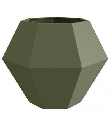 vidaXL Planter Olive Green 100 x 100 x 80 cm Steel