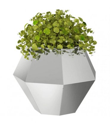vidaXL Planter Silver 50 x 50 x 40 cm Galvanised Steel