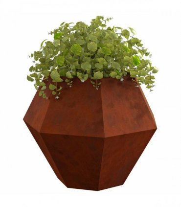 vidaXL Planter 2 pcs Rusty 100 x 100 x 80 cm Weathering Steel