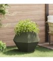 vidaXL Planter Olive Green 75 x 75 x 60 cm Steel