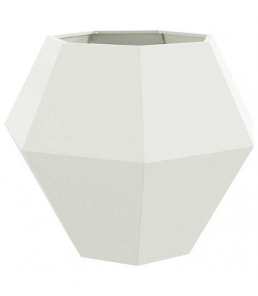 vidaXL Planter 2 pcs White 100 x 100 x 80 cm Steel