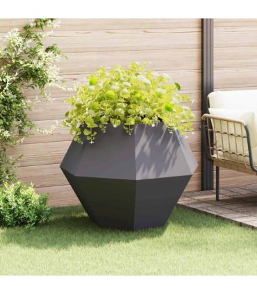 vidaXL Planter Black 100 x 100 x 80 cm Steel