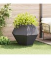 vidaXL Planter Black 100 x 100 x 80 cm Steel