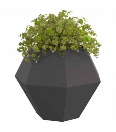 vidaXL Planter Black 100 x 100 x 80 cm Steel