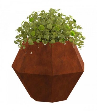 vidaXL Planter Rusty 50 x 50 x 40 cm Weathering Steel