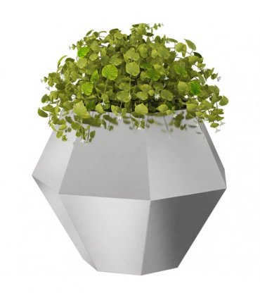 vidaXL Planter 2 pcs Silver 75 x 75 x 60 cm Stainless Steel