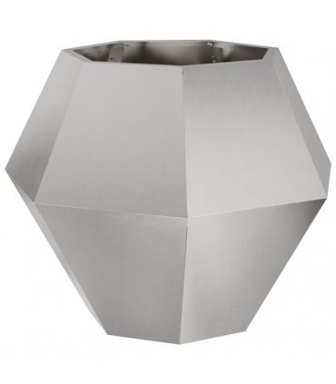 vidaXL Planter 2 pcs Silver 75 x 75 x 60 cm Stainless Steel