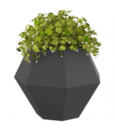 vidaXL Planter Black 75 x 75 x 60 cm Steel