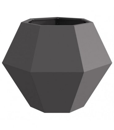 vidaXL Planter Black 75 x 75 x 60 cm Steel