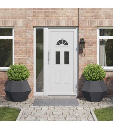 vidaXL Planter 2 pcs Anthracite 75 x 75 x 60 cm Steel