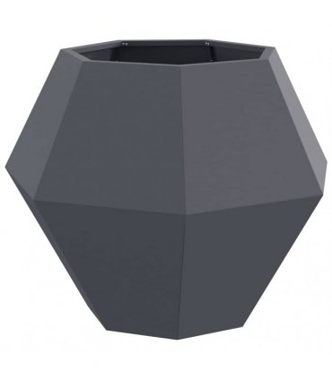 vidaXL Planter 2 pcs Anthracite 75 x 75 x 60 cm Steel