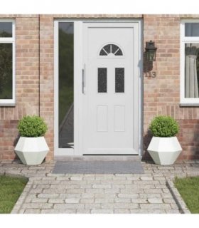 vidaXL Planter 2 pcs White 50 x 50 x 40 cm Steel