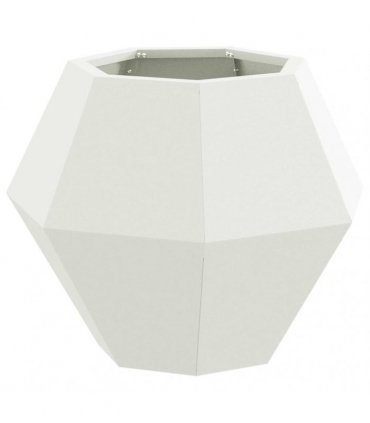 vidaXL Planter 2 pcs White 50 x 50 x 40 cm Steel