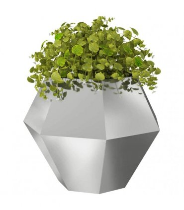 vidaXL Planter Silver 100 x 100 x 80 cm Galvanised Steel