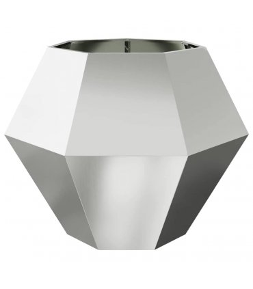 vidaXL Planter Silver 100 x 100 x 80 cm Galvanised Steel