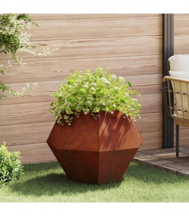 vidaXL Planter Rusty 75 x 75 x 60 cm Weathering Steel