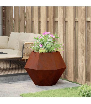 vidaXL Planter Rusty 75 x 75 x 60 cm Weathering Steel