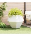 vidaXL Planter White 100 x 100 x 80 cm Steel