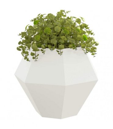 vidaXL Planter White 100 x 100 x 80 cm Steel