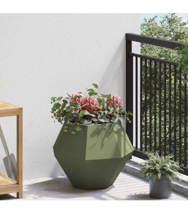 vidaXL Planter Olive Green 50 x 50 x 40 cm Steel