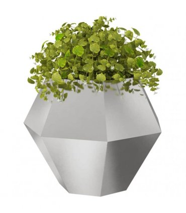 vidaXL Planter Silver 100 x 100 x 80 cm Stainless Steel