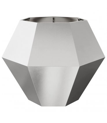 vidaXL Planter Silver 100 x 100 x 80 cm Stainless Steel