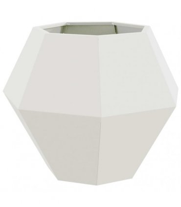 vidaXL Planter White 75 x 75 x 60 cm Steel