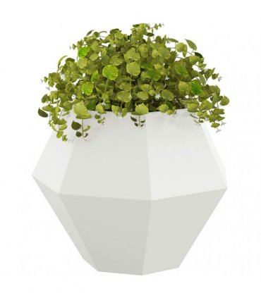 vidaXL Planter White 75 x 75 x 60 cm Steel